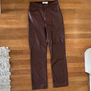 Abercrombie & Fitch Faux Leather Pants